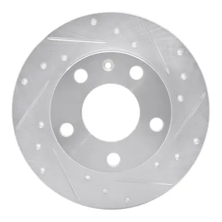 R1 Concepts EDZ-73043R Brake Rotor Drilled and Slotted Silver